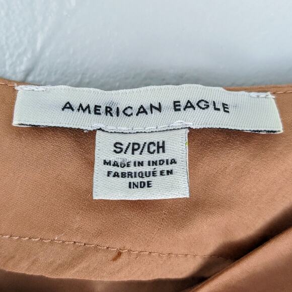 AMERICAN EAGLE Peach Cami Crop Top Size Small - Picture 4 of 9